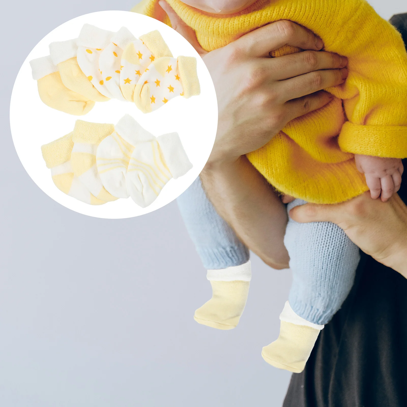 5 Pairs Girl Socks Baby Winter Newborn High Ankle Towel for Warm Toddler Yellow
5 Pairs Girl Socks Baby Winter Newborn High Ankle Towel for Warm Toddler Yellow
