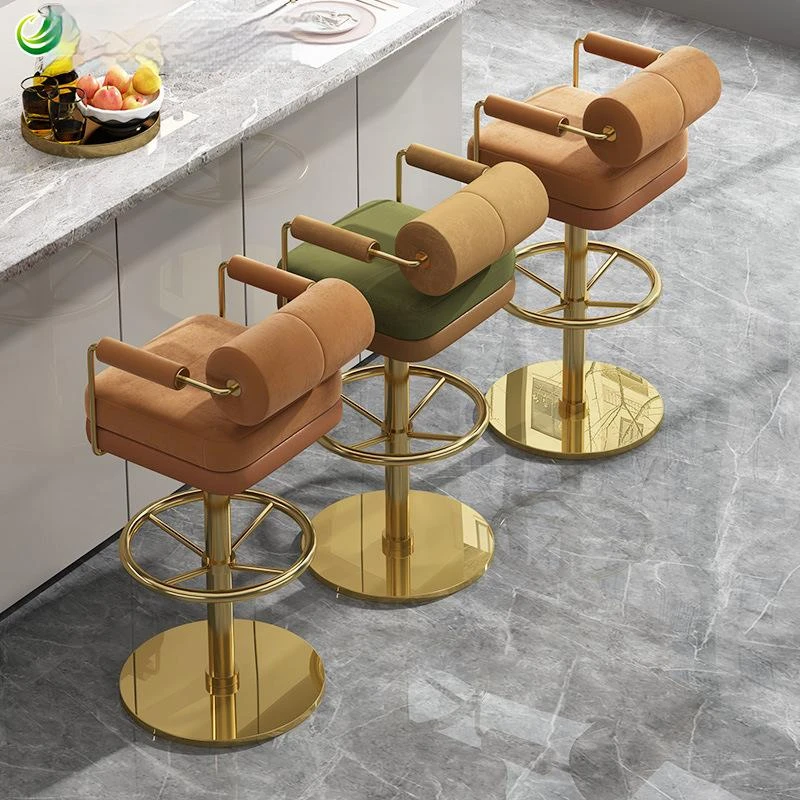 Nordic High Chair Lift Italian Cafe Metal Bar Chair High Swivel Bar Stool Chair High Floors for Bar
Nordic High Chair Lift Italian Cafe Metal Bar Chair High Swivel Bar Stool Chair High Floors for Bar