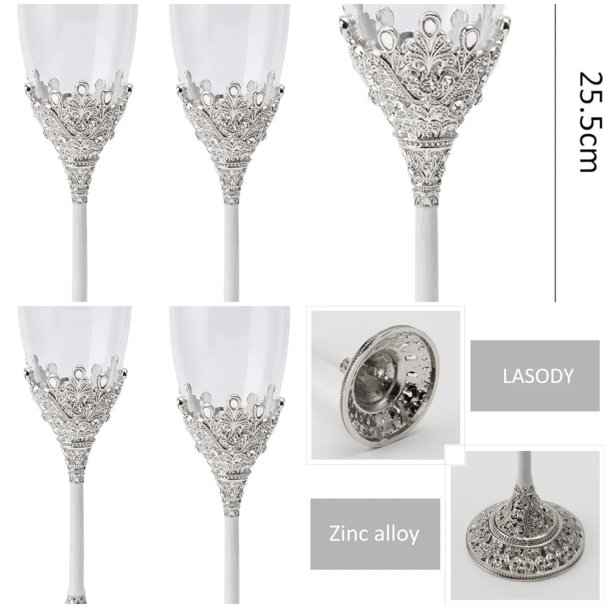 Champagne Flute Set - Wedding Toasting Glasses for Couples - Gift for Engagement, Wedding, Housewarming
Champagne Flute Set - Wedding Toasting Glasses for Couples - Gift for Engagement, Wedding, Housewarming