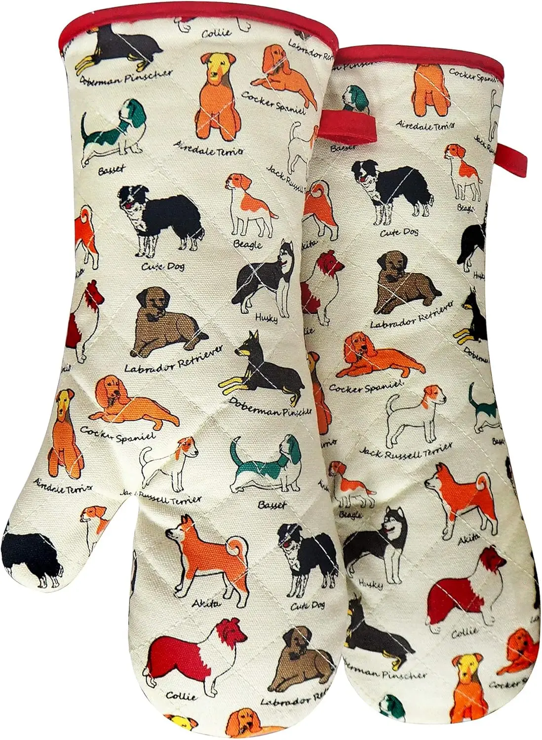 Cotton Oven Mitts with Cute Dog Design - Heat Resistant, Extra Long, Machine Washable for Baking & BBQ
Cotton Oven Mitts with Cute Dog Design - Heat Resistant, Extra Long, Machine Washable for Baking & BBQ