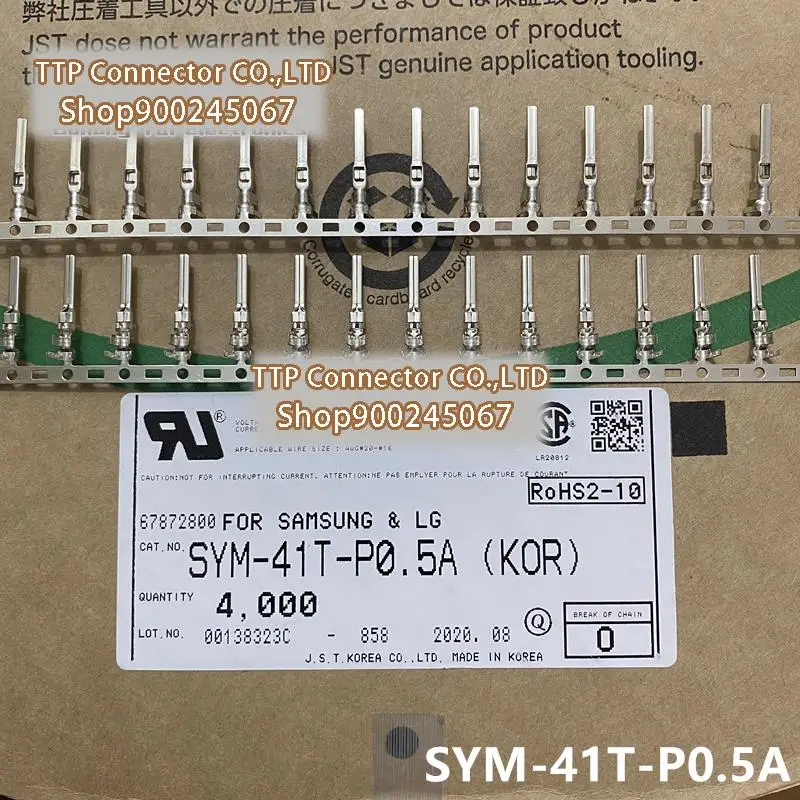 100pcs/lot Connector SYM-41T-P0.5A Wire gauge 20-26AWG 100% New and Origianl 
100pcs/lot Connector SYM-41T-P0.5A Wire gauge 20-26AWG 100% New and Origianl