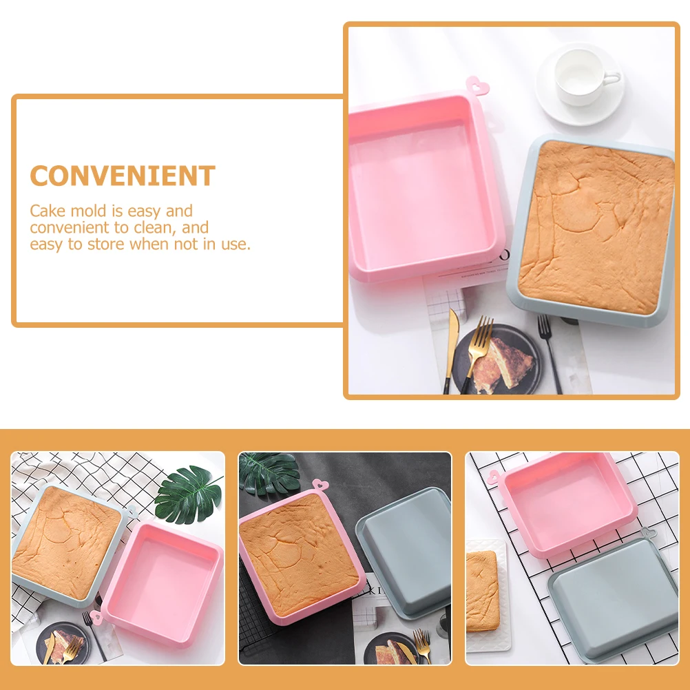 2pcs Silicone Cake Molds Non-Stick Baking Tins Heat-Resistant Kitchen Bakeware For Mousse Cheesecake Muffin Cups Mold Chocolate
2pcs Silicone Cake Molds Non-Stick Baking Tins Heat-Resistant Kitchen Bakeware For Mousse Cheesecake Muffin Cups Mold Chocolate