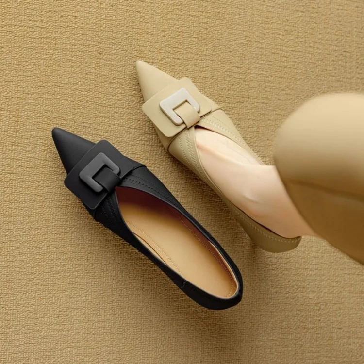 Apricot Leather Women Pumps Chic Design Shallow Slip On Office Work Shoes Buckle Pointed Toe Black Dress 6cm Thin High Heels
Apricot Leather Women Pumps Chic Design Shallow Slip On Office Work Shoes Buckle Pointed Toe Black Dress 6cm Thin High Heels