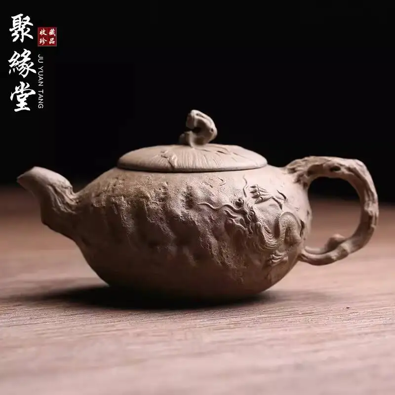 Yixing Original Mineral Purple Clay Yinlong Gongchun Teapot, Biomimetic Flower Vessel, Purely Handmade By Famous Artists,
Yixing Original Mineral Purple Clay Yinlong Gongchun Teapot, Biomimetic Flower Vessel, Purely Handmade By Famous Artists,