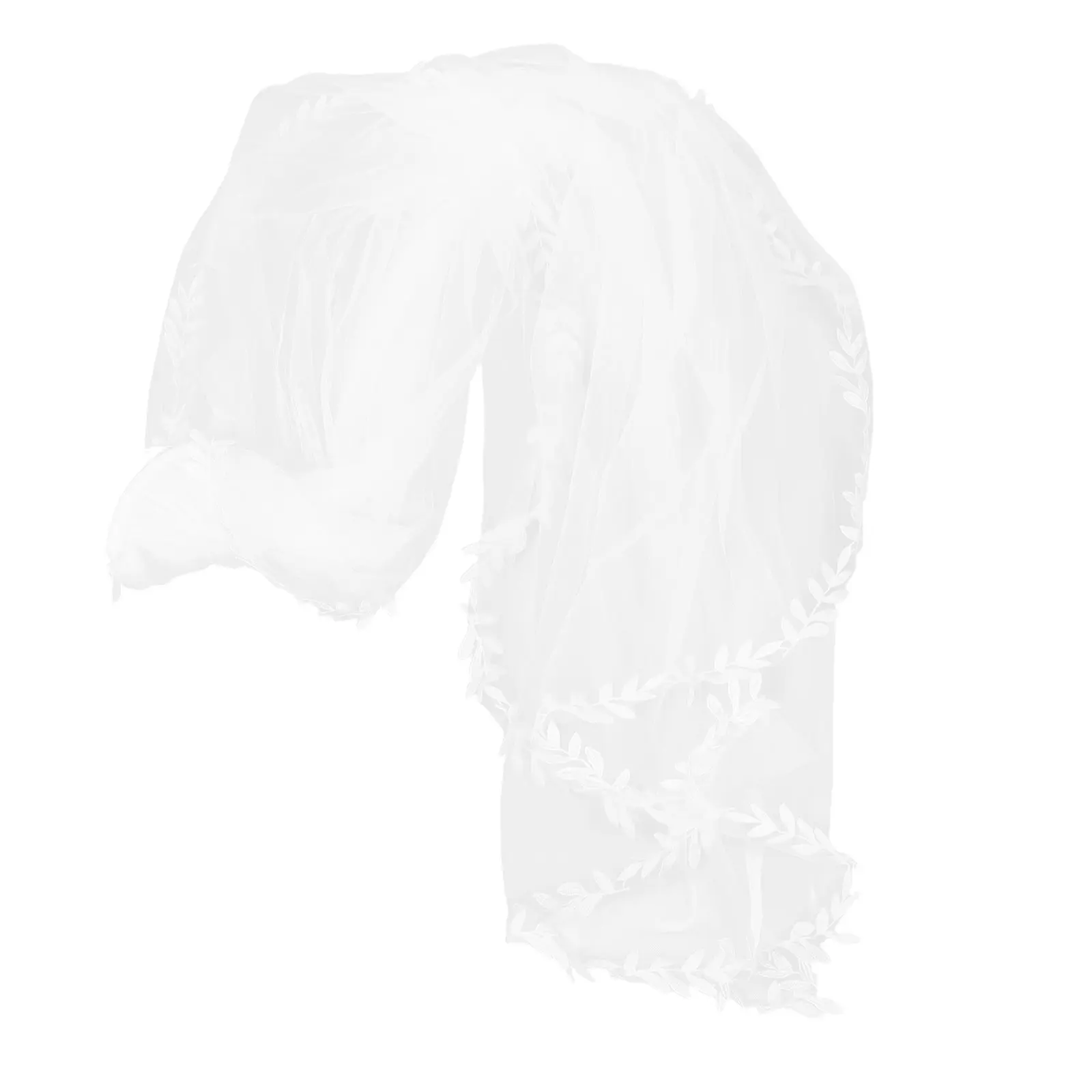 Bridal Veil Long Lace Leaf Edge Embroidered Tulle Elegant Wedding Veil Comb Romantic Wedding Accessory Lace Veils for Brides
Bridal Veil Long Lace Leaf Edge Embroidered Tulle Elegant Wedding Veil Comb Romantic Wedding Accessory Lace Veils for Brides