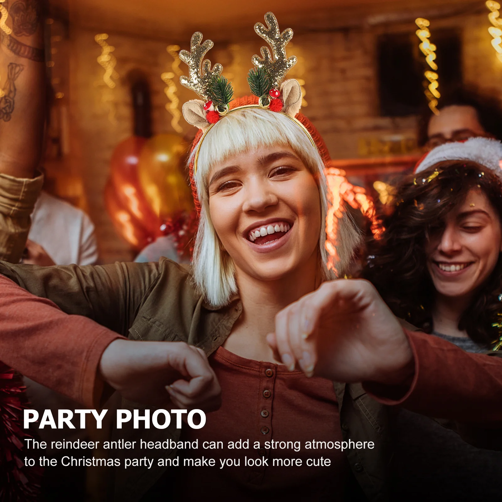 Christmas Antler Headband Bright Color Xmas Hair Accessories Holiday Party Favor Reindeer Headdress Cosplay Gift Women
Christmas Antler Headband Bright Color Xmas Hair Accessories Holiday Party Favor Reindeer Headdress Cosplay Gift Women