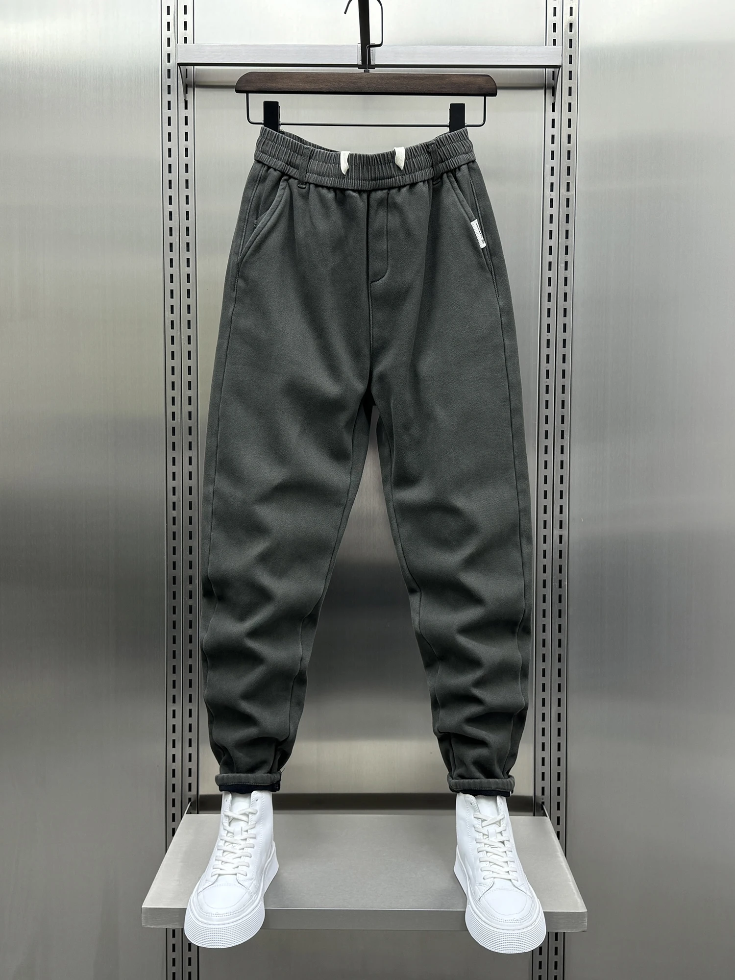 Autumn Winter Thiened Fce Harlan Slim Fit Pants Casual Sports Trousers Pure Color Youth Sle Elastic Waist Long Pants
Autumn Winter Thiened Fce Harlan Slim Fit Pants Casual Sports Trousers Pure Color Youth Sle Elastic Waist Long Pants