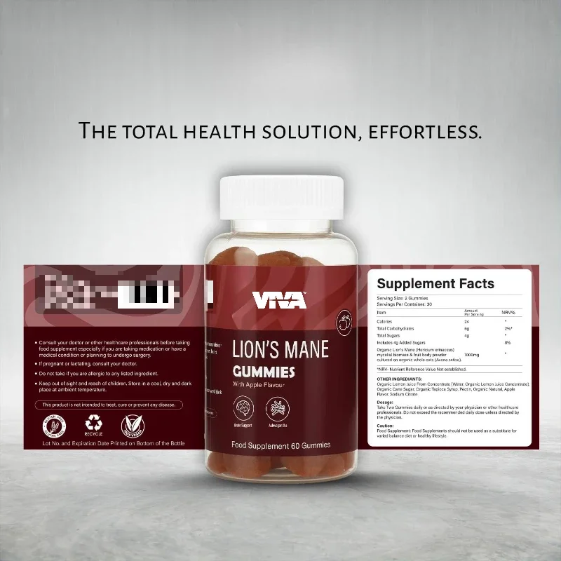 Lions Mane Mushroom Powder Extract Capsules, Brain Supplement, Brain Vitamins, 60 Capsules, Cognition
Lions Mane Mushroom Powder Extract Capsules, Brain Supplement, Brain Vitamins, 60 Capsules, Cognition