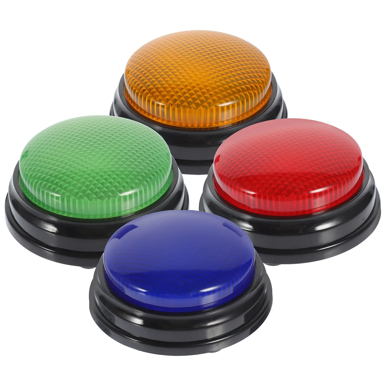 4 Pcs Talking Illuminated Sound Button Buttons Answer Buzzers with Light and Prop
4 Pcs Talking Illuminated Sound Button Buttons Answer Buzzers with Light and Prop