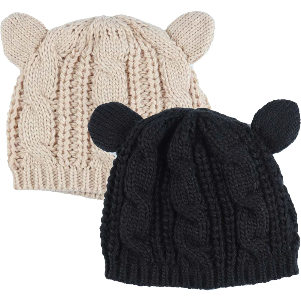 2 Pcs Wool Cap Fashion Hat Knit Hats Women Thermal Unique Warm for Acrylic Knitted
2 Pcs Wool Cap Fashion Hat Knit Hats Women Thermal Unique Warm for Acrylic Knitted