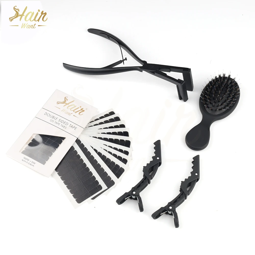 Hair Want Tape In Extension Pliers Kit Flat Surface Hair Sealing Pliers 4x0.8cm 120tabs Double-sided Tape Mini Boar Hair Brush
Hair Want Tape In Extension Pliers Kit Flat Surface Hair Sealing Pliers 4x0.8cm 120tabs Double-sided Tape Mini Boar Hair Brush