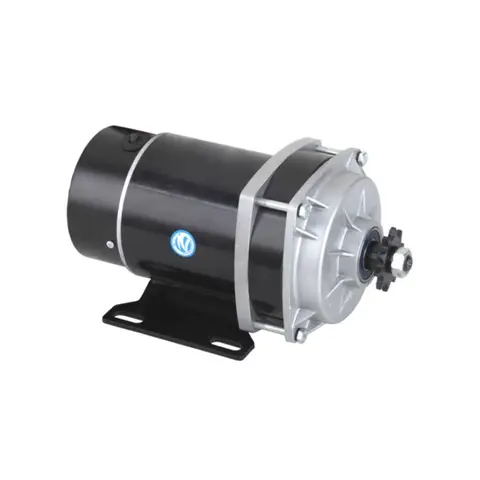ZY1020 24V/48V 500W/1000W Brushed DC Gear Motor with RV Reducer for ATV/E-Bike/Go-Kart/Robotic Lawn Mower Conversion