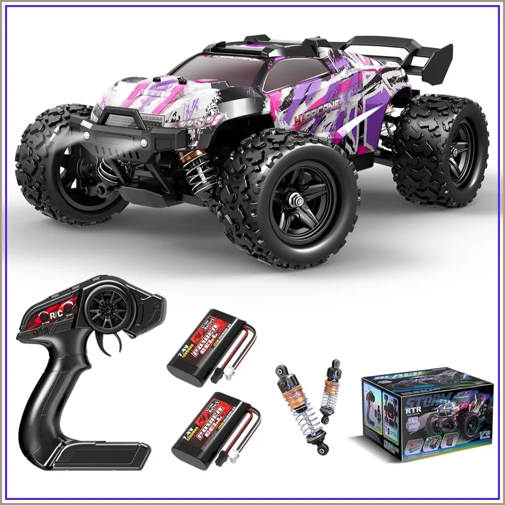 1:18 Fast RC Car for Girls, 40+ KM/H 4WD Off-Road Truck, 2 Rechargeable Batteries, Gift for Ages 8-13
1:18 Fast RC Car for Girls, 40+ KM/H 4WD Off-Road Truck, 2 Rechargeable Batteries, Gift for Ages 8-13