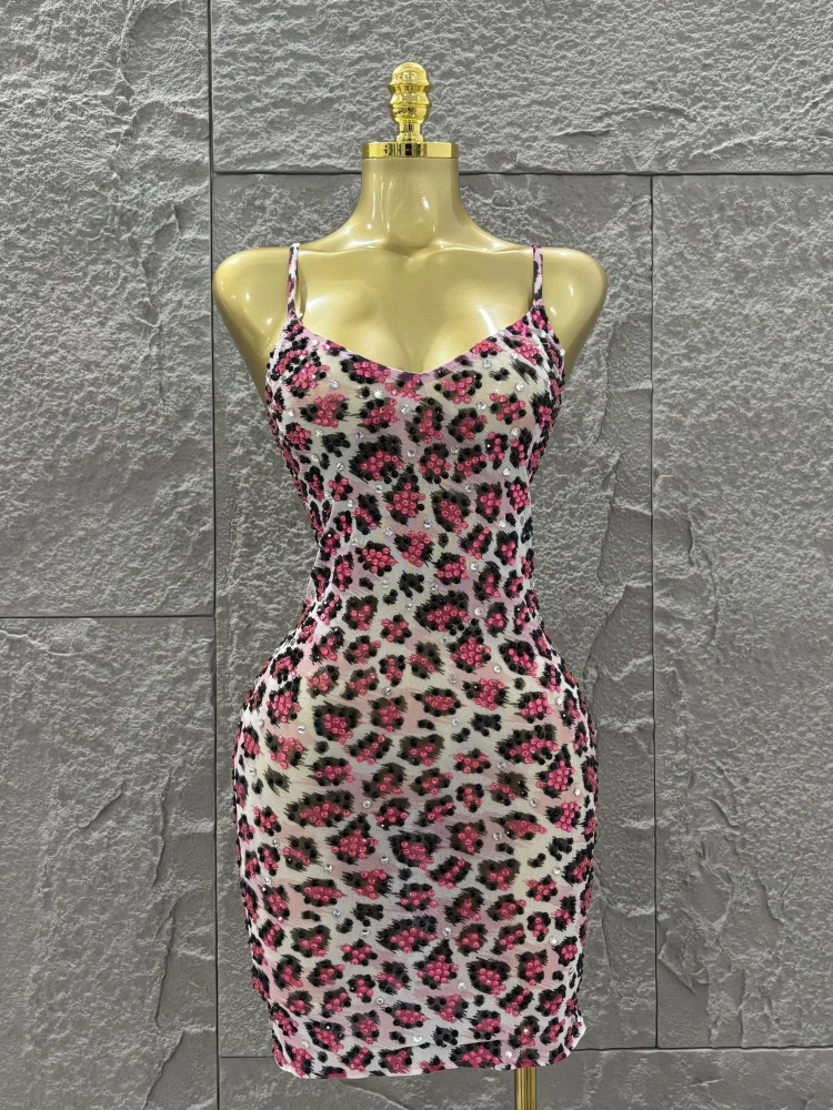 Sparkly Rhinestone Sleeveless Mesh Mini Dress Women Evening Birthday Celebrate Party Nightclub Dance Performance Outfi
Sparkly Rhinestone Sleeveless Mesh Mini Dress Women Evening Birthday Celebrate Party Nightclub Dance Performance Outfi