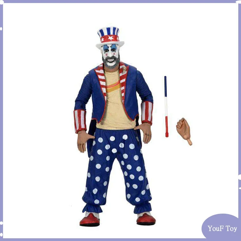 Neca Captain Spaulding Action Figure House Of 1000 Corpses 20th Anniversary Anime Figures Statue Model Doll Birthday Gift Toys
Neca Captain Spaulding Action Figure House Of 1000 Corpses 20th Anniversary Anime Figures Statue Model Doll Birthday Gift Toys