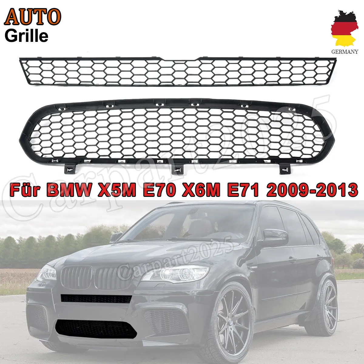 Magickit for BMW X5M E70 X6M E71 2009-2013 M Package Front Bumper Grille Upper Lower Grill Honeycomb Centre Racing Grille
Magickit for BMW X5M E70 X6M E71 2009-2013 M Package Front Bumper Grille Upper Lower Grill Honeycomb Centre Racing Grille