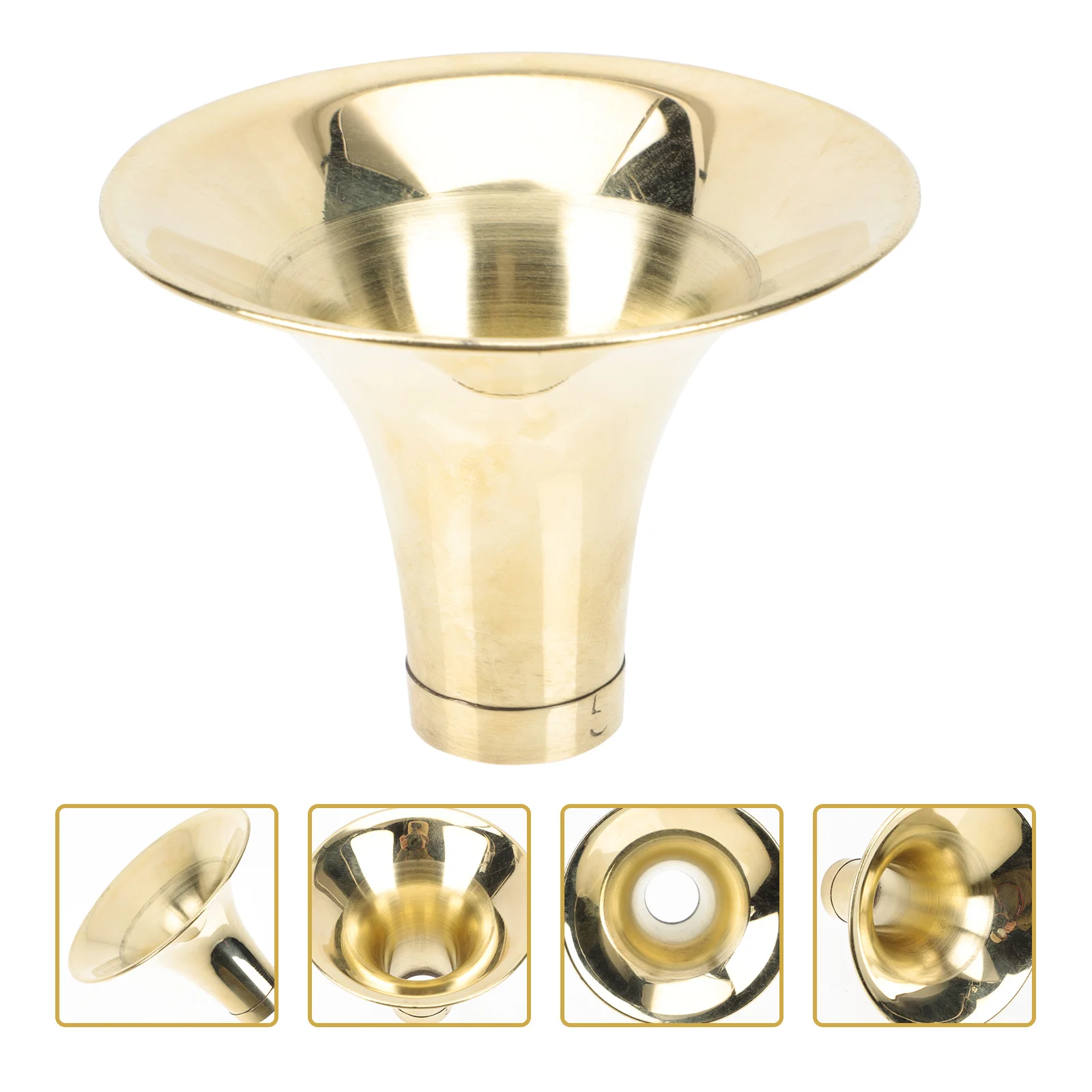 Instruments Suona Bowl Horn Replacement Thickened Brass Music Accessory Simple Craft Golden
Instruments Suona Bowl Horn Replacement Thickened Brass Music Accessory Simple Craft Golden