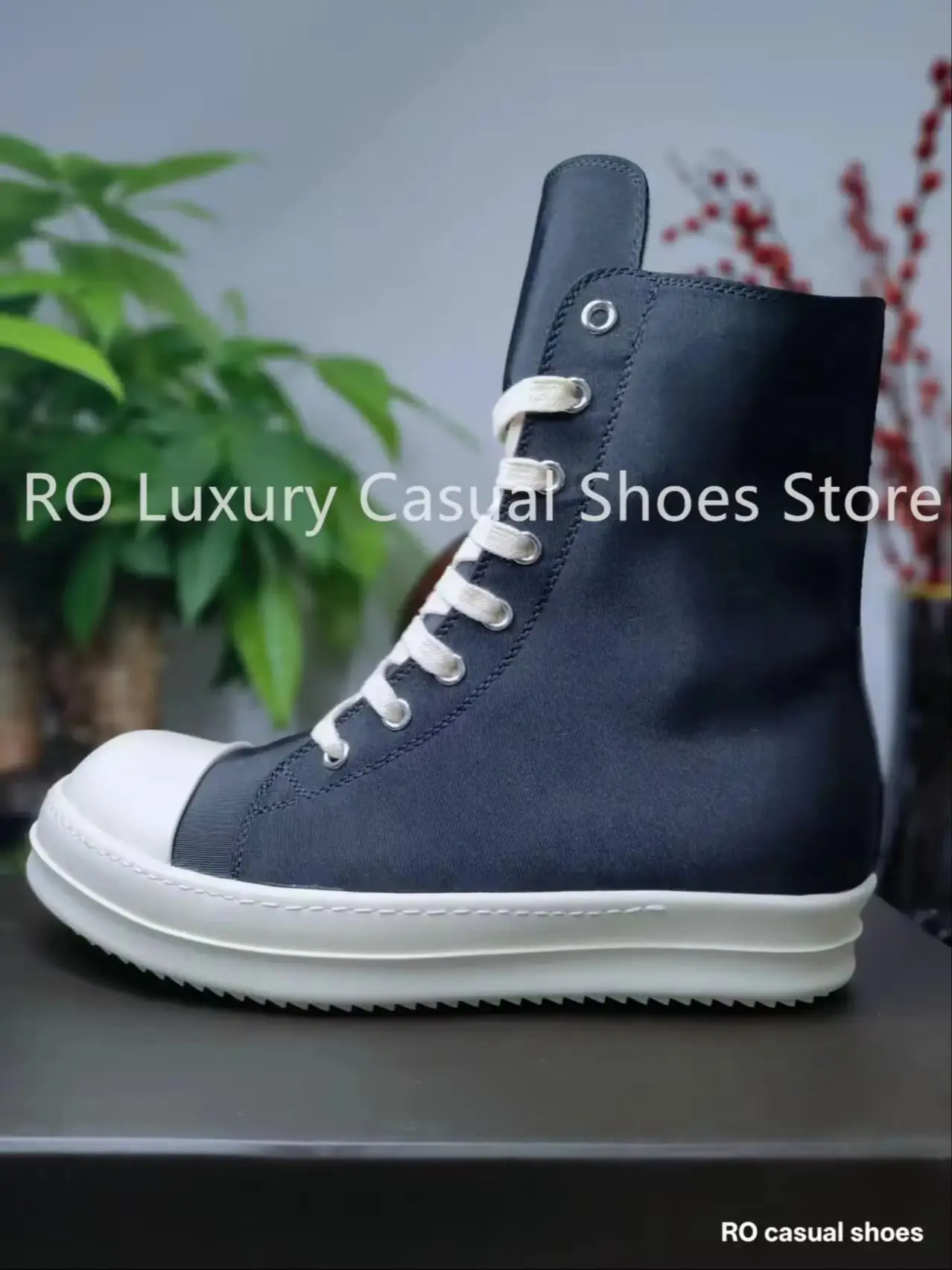 R-o Top Quality Waxed Canvas Sneakers Ankle Boot Men High Top Shoe Black Canvas Women Sneaker Casual Shoes Zipper Lace Up Boots
R-o Top Quality Waxed Canvas Sneakers Ankle Boot Men High Top Shoe Black Canvas Women Sneaker Casual Shoes Zipper Lace Up Boots