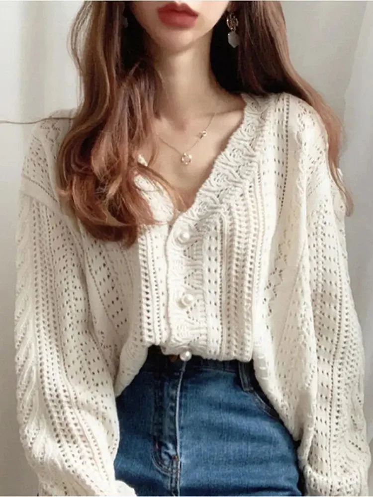 Loose Women's Knitted Sweater ort Sle Open Cardigan V-Ne Long Sve Moisture ng Pure Color Autumn Winter New Sle
Loose Women's Knitted Sweater ort Sle Open Cardigan V-Ne Long Sve Moisture ng Pure Color Autumn Winter New Sle