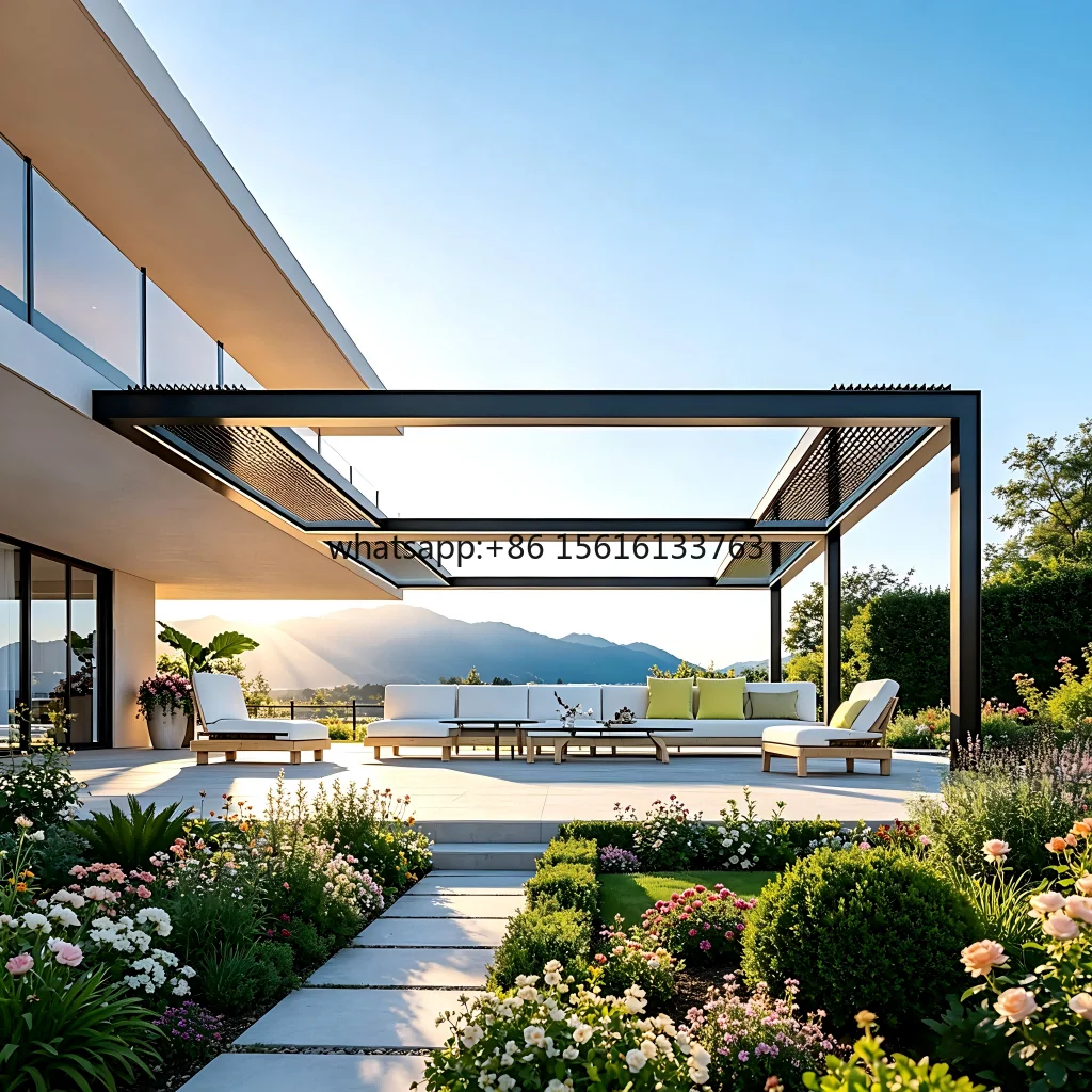 Smart Control Tilting Adjustable Louvre Outdoor Pavilion With Automatic Rain Sensors and LED Lighting for Luxury Deck
Smart Control Tilting Adjustable Louvre Outdoor Pavilion With Automatic Rain Sensors and LED Lighting for Luxury Deck
