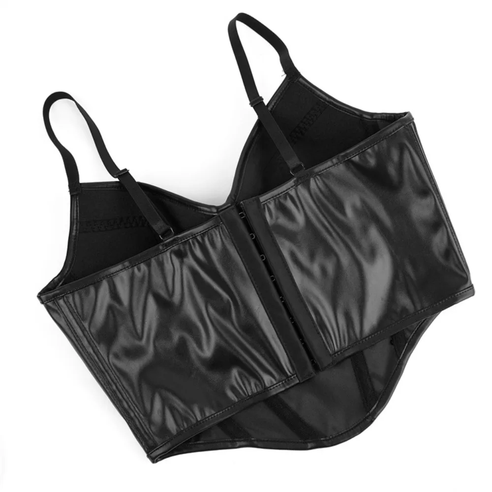 Women Pu Leather Corset Top Crop Bustier Gothic Punk Bra Push Up Bodice Corselet Party Short Camis Plus Size Black
Women Pu Leather Corset Top Crop Bustier Gothic Punk Bra Push Up Bodice Corselet Party Short Camis Plus Size Black