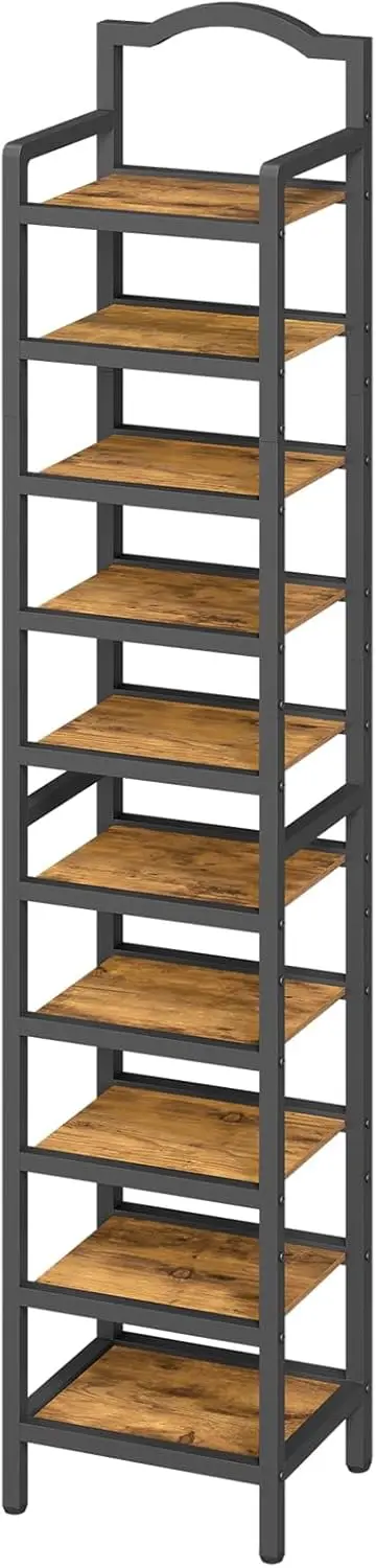 10-Tier Tall Shoe Rack, Vertical Shoe Organizer for Small Spaces, Wooden Shoe Shelf for Entryway, Space Saving Shoe
10-Tier Tall Shoe Rack, Vertical Shoe Organizer for Small Spaces, Wooden Shoe Shelf for Entryway, Space Saving Shoe