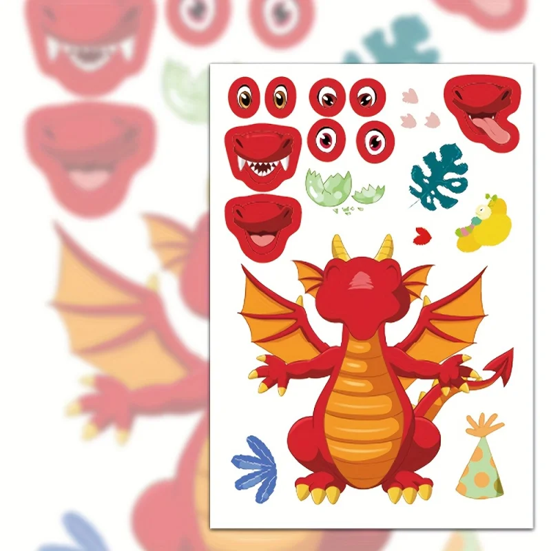 8pcs dragon face changing themed collage stickers for New Year gift party decors Back to school laptop cellphone case skateboard
8pcs dragon face changing themed collage stickers for New Year gift party decors Back to school laptop cellphone case skateboard
