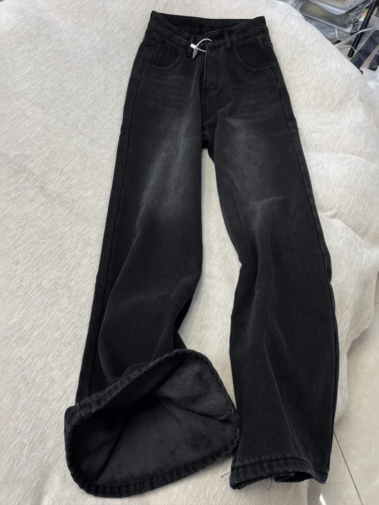 Женские широкие джинсы на подкладке Fce с высокой талией, тонкие прямые повседневные удобные дышащие износостойкие зимние джинсы
Женские широкие джинсы на подкладке Fce с высокой талией, тонкие прямые повседневные удобные дышащие износостойкие зимние джинсы