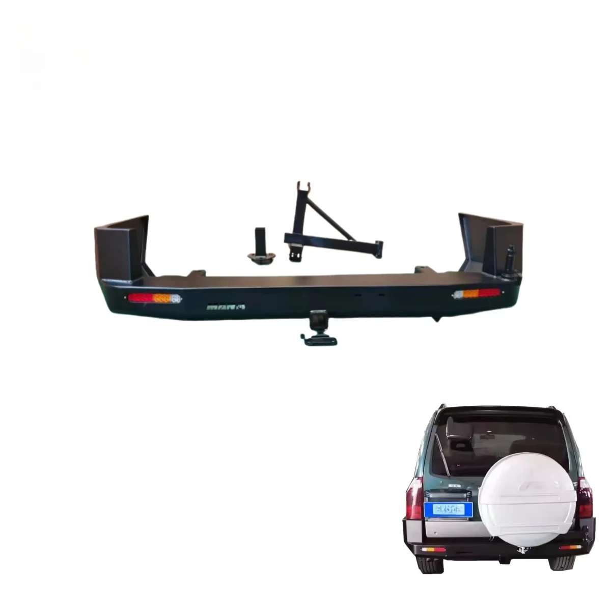 Brand-New Hot-Selling Steel Rear Bumper Kit with Tow Hook Cut-Outs for Mitsubishi's Pajero Montero V60 V70 V73 V77
Brand-New Hot-Selling Steel Rear Bumper Kit with Tow Hook Cut-Outs for Mitsubishi's Pajero Montero V60 V70 V73 V77