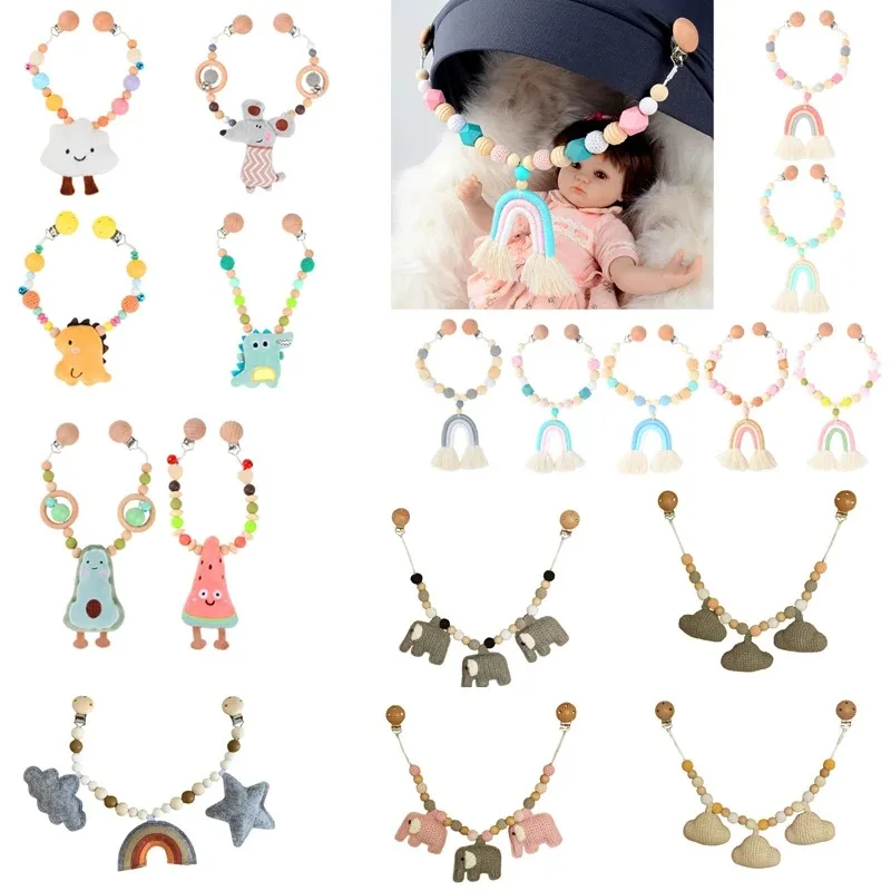 Wooden Baby Pram Clip Toys Baby Gym Hanging Pendants Toys Baby Stroller Rattle Bed Bell Mobile Rattles Silicone Beads Teething
Wooden Baby Pram Clip Toys Baby Gym Hanging Pendants Toys Baby Stroller Rattle Bed Bell Mobile Rattles Silicone Beads Teething