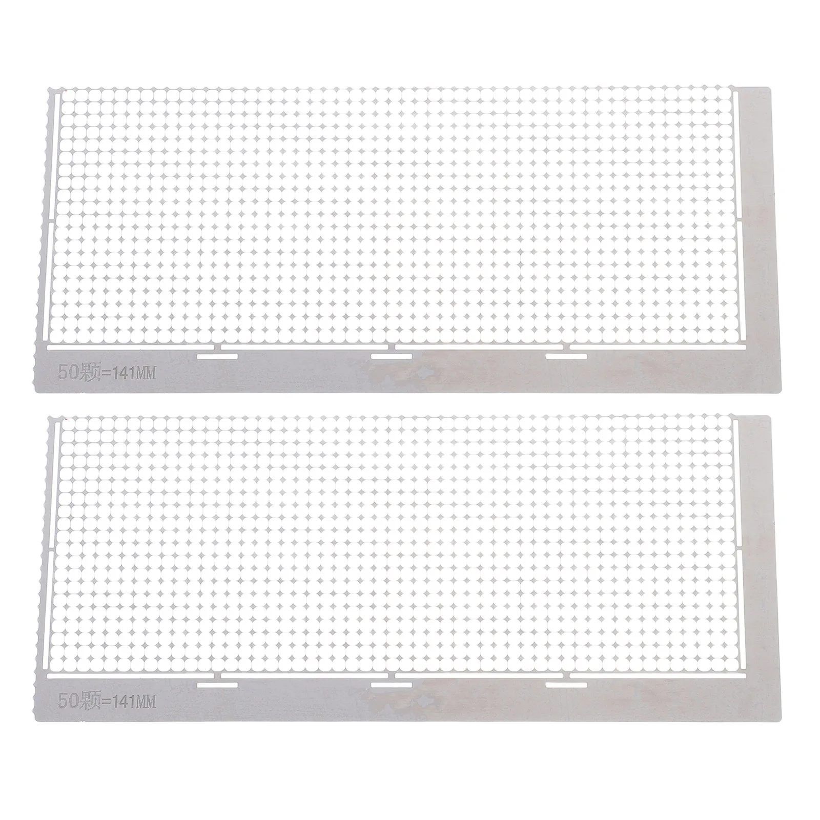 Набор из 2-х прочных линеек для рисования из нержавеющей стали со стразами, прецизионный инструмент для разметки по точкам 1020, для DIY 5D
Набор из 2-х прочных линеек для рисования из нержавеющей стали со стразами, прецизионный инструмент для разметки по точкам 1020, для DIY 5D