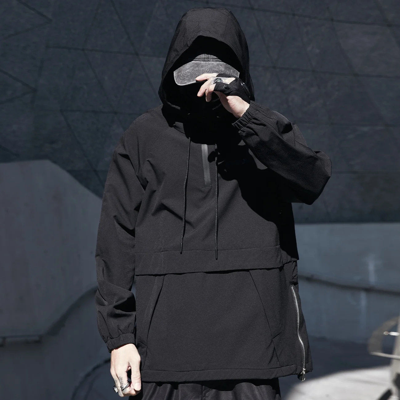 Hop Hip Ninja Jacket Coats Side Zipper Cargo Jacket Streetwear Tactical Function 2022SS Hoody Windbreaker Coats
Hop Hip Ninja Jacket Coats Side Zipper Cargo Jacket Streetwear Tactical Function 2022SS Hoody Windbreaker Coats