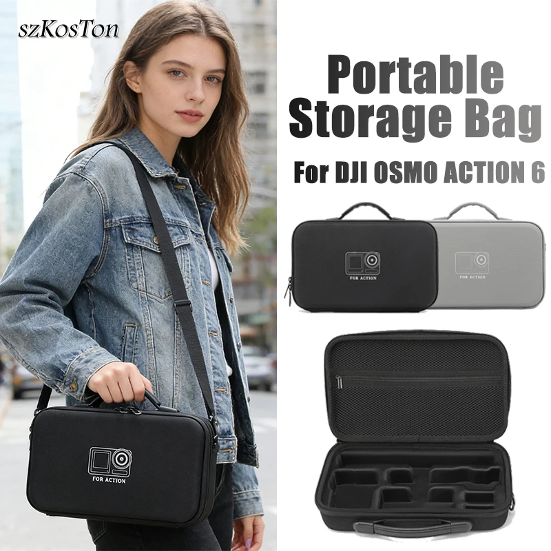 Storage Bag Sports Camera For DJI Osmo Action 6 Portable Drop Resistant Travel Prevention Handbag Box Shoulder Protection Bag
Storage Bag Sports Camera For DJI Osmo Action 6 Portable Drop Resistant Travel Prevention Handbag Box Shoulder Protection Bag