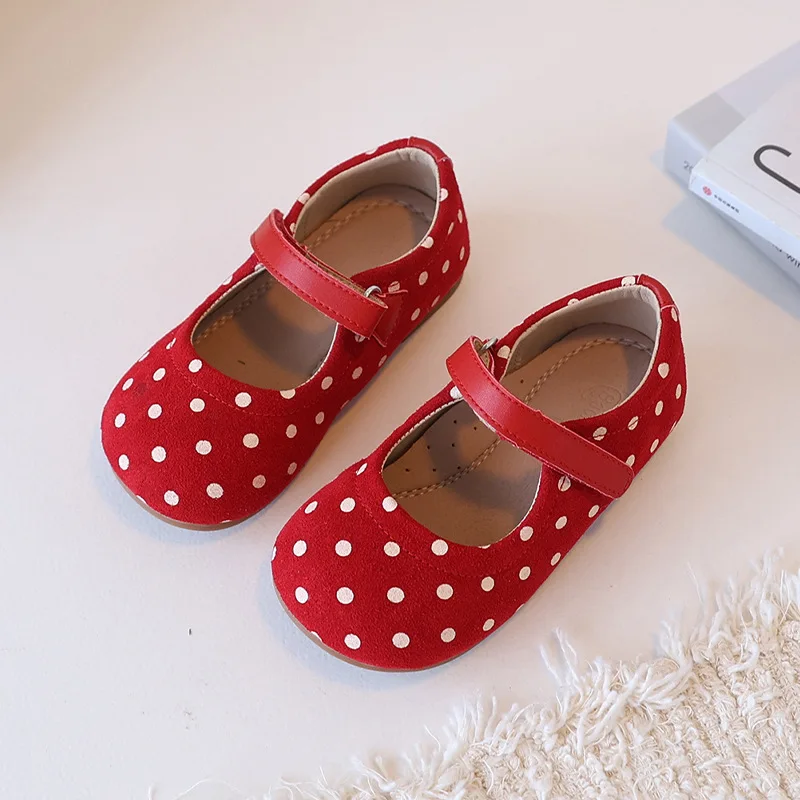New Autumn Suede Leather Polka Dot Baby Girls Casual Shoes Spring Fashion Mary Jane Genuine Leather Children's Dance Shoes
New Autumn Suede Leather Polka Dot Baby Girls Casual Shoes Spring Fashion Mary Jane Genuine Leather Children's Dance Shoes