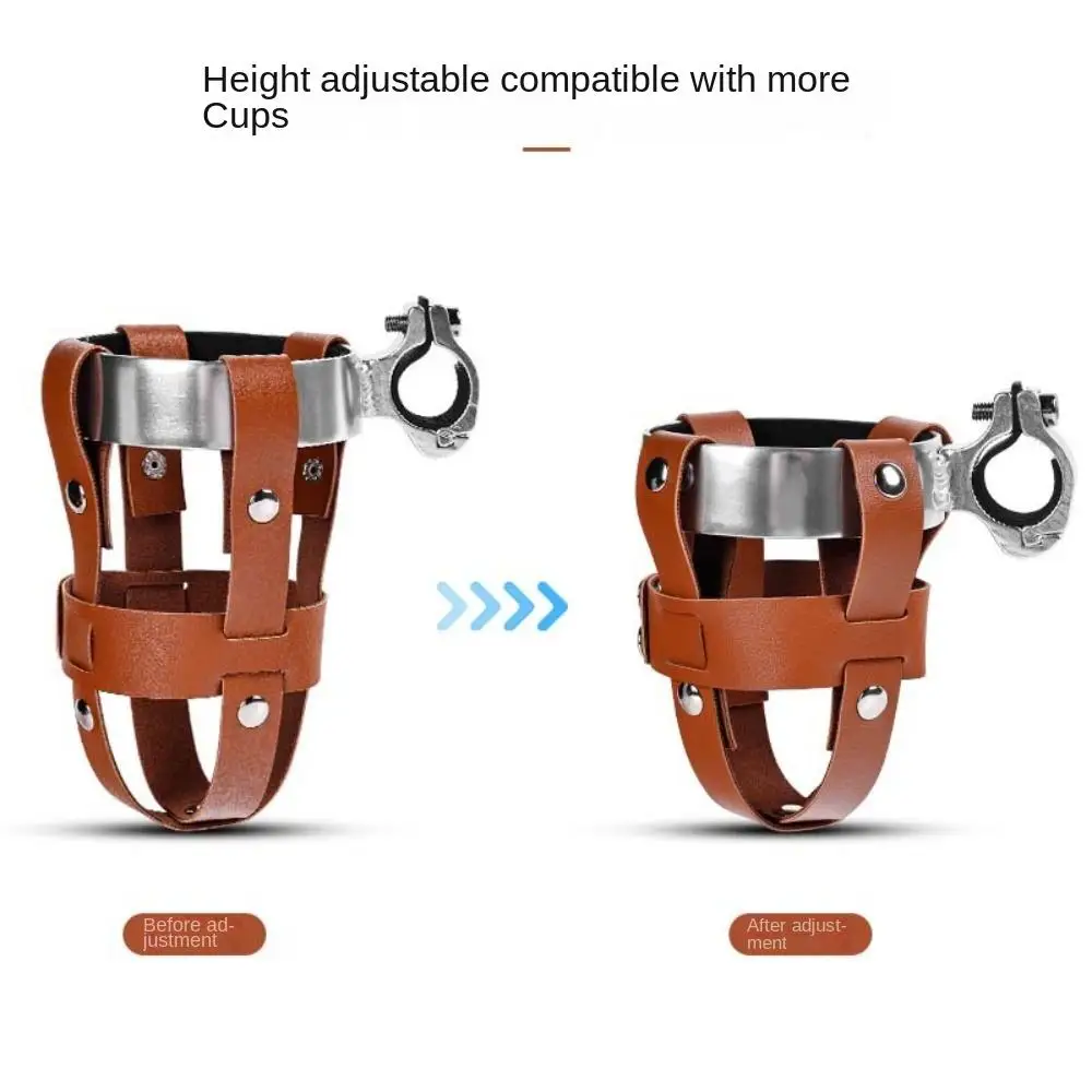 Aluminum Alloy+PU Leather Bicycle Kettle Holder Retro Style Adjustable Adjustable Cup Holder Handle Buckle Type Riding Bracket
Aluminum Alloy+PU Leather Bicycle Kettle Holder Retro Style Adjustable Adjustable Cup Holder Handle Buckle Type Riding Bracket