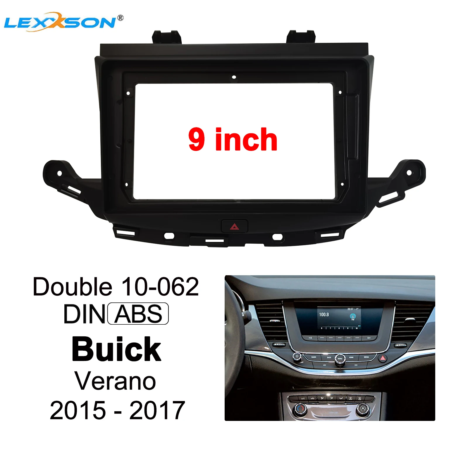 9-дюймовый автомобильный комплект обрезания Fascia ДЛЯ Buick Verano 2015-2017, двойной Din, аудио-адаптер Fascia, Заводская панель, адаптер для CD/DVD
9-дюймовый автомобильный комплект обрезания Fascia ДЛЯ Buick Verano 2015-2017, двойной Din, аудио-адаптер Fascia, Заводская панель, адаптер для CD/DVD