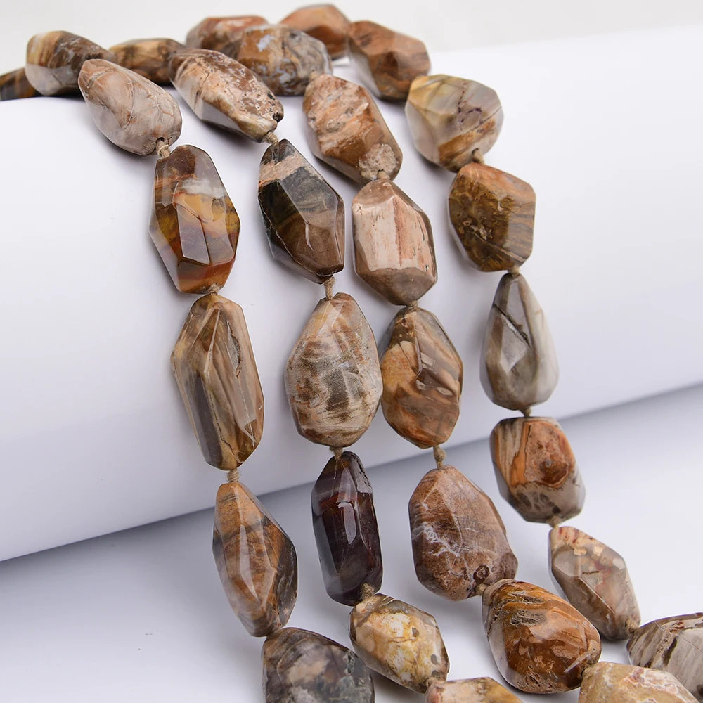 APDGG 18x30mm Natural Mix Color Xylopal Petrified wood Stone Cutting Nugget Loose Pendant Beads 16'' Strand Jewelry DIY
APDGG 18x30mm Natural Mix Color Xylopal Petrified wood Stone Cutting Nugget Loose Pendant Beads 16'' Strand Jewelry DIY