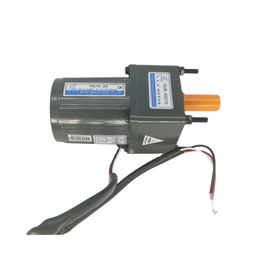 5 Wires YN70-20/70JB100G10 20w Gear Motor AC Motor 220V Speed Control Motor
5 Wires YN70-20/70JB100G10 20w Gear Motor AC Motor 220V Speed Control Motor