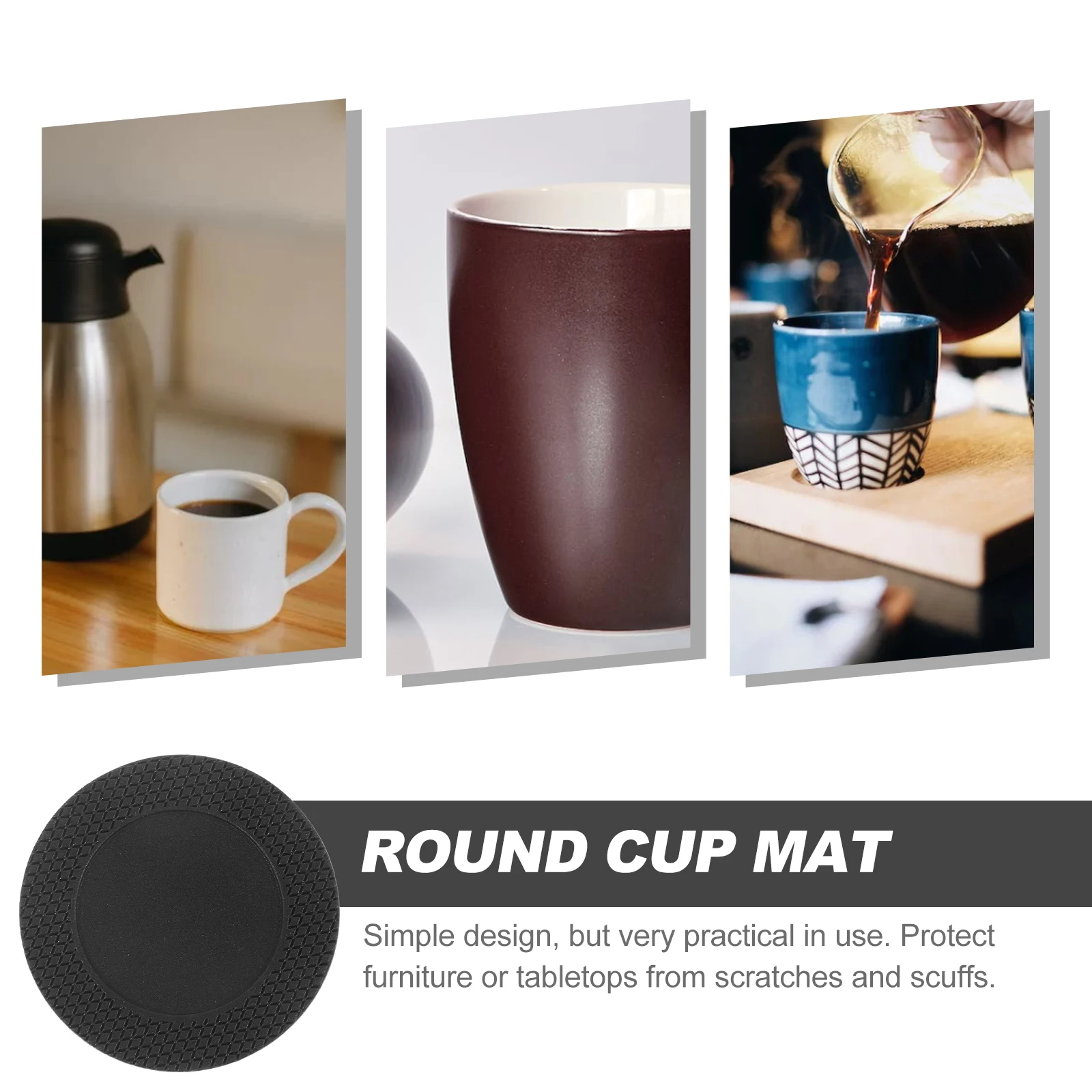 Anti Slip Silicone Cup Pads 38mm Black Round Coasters for Home Kitchen Protective Mats Bottle Pads Easy Clean Reusable
Anti Slip Silicone Cup Pads 38mm Black Round Coasters for Home Kitchen Protective Mats Bottle Pads Easy Clean Reusable