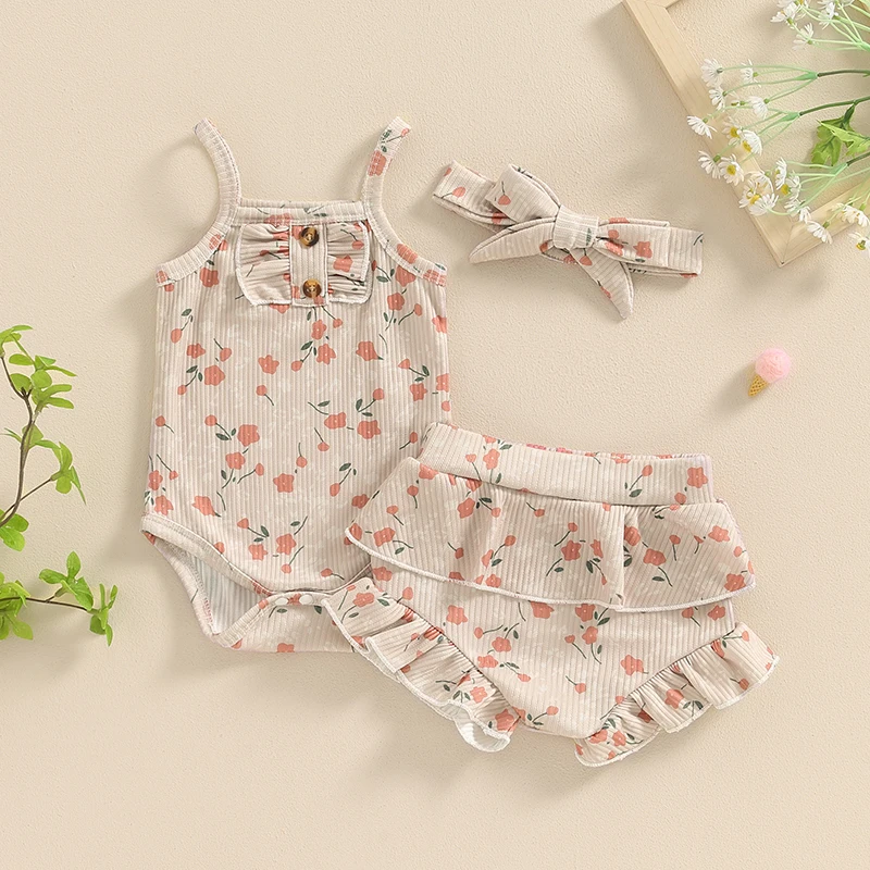 Baby Girls 3Pcs Summer Outfit Sleeveless Button Front Romper Shorts Headband Set Newborn Clothes
Baby Girls 3Pcs Summer Outfit Sleeveless Button Front Romper Shorts Headband Set Newborn Clothes