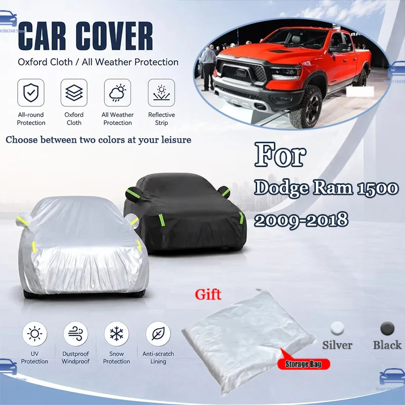 For Dodge Ram 1500 2009-2018 All Weather Oxford Car Cover Uv Snow Dustproof Reflective Strip Outdoor Protection
For Dodge Ram 1500 2009-2018 All Weather Oxford Car Cover Uv Snow Dustproof Reflective Strip Outdoor Protection