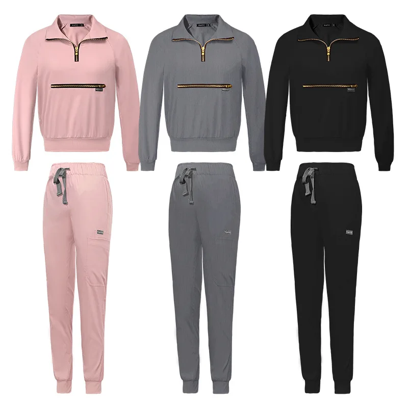 Long-sleeved Autumn Casual Lapel Scrubs Two-piece Hospital Brush Hand Suit Stretch Nurse Hand Wash Suit Nurse Uniform
Long-sleeved Autumn Casual Lapel Scrubs Two-piece Hospital Brush Hand Suit Stretch Nurse Hand Wash Suit Nurse Uniform