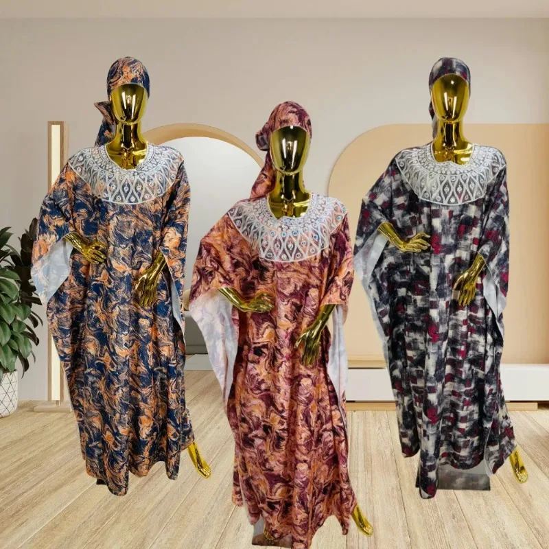 2025 New Women's Embroidered Dress With Headscarf Loose-Fit Long Robe From Middle East And Africa Cross-Border Fast Selling
2025 New Women's Embroidered Dress With Headscarf Loose-Fit Long Robe From Middle East And Africa Cross-Border Fast Selling