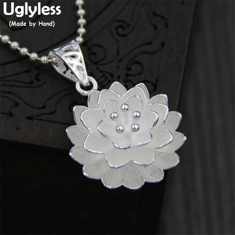 Uglyless Vivid Blooming Lotus Flower Pendants Necklaces for Women Stunning Silver Floral Necklaces NO Chains 925 Silver Jewelry
Uglyless Vivid Blooming Lotus Flower Pendants Necklaces for Women Stunning Silver Floral Necklaces NO Chains 925 Silver Jewelry