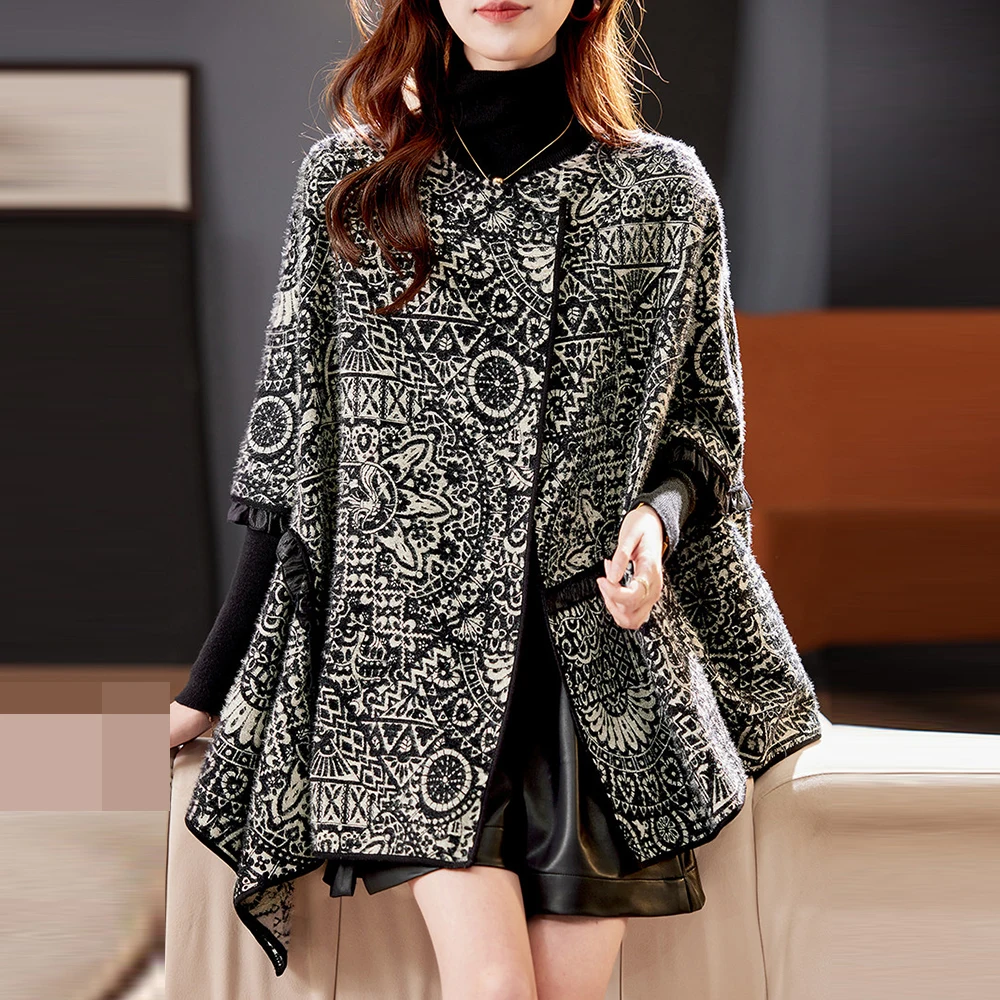 bat-sleeved jacquard jacket for women's 2026 spring temperament loose and lazy high-end knitted cardigan top
bat-sleeved jacquard jacket for women's 2026 spring temperament loose and lazy high-end knitted cardigan top