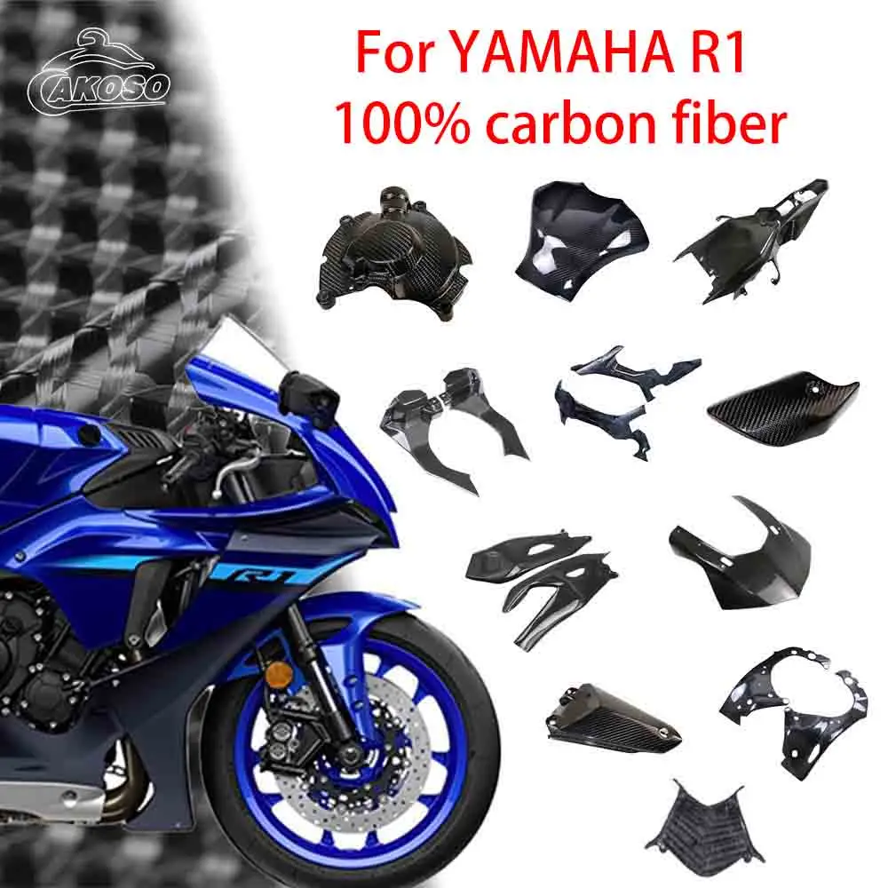 Suitable for YAMAHA R1 motorcycle modification accessories complete set of 100% carbon fiber Front hood and body side panel
Suitable for YAMAHA R1 motorcycle modification accessories complete set of 100% carbon fiber Front hood and body side panel