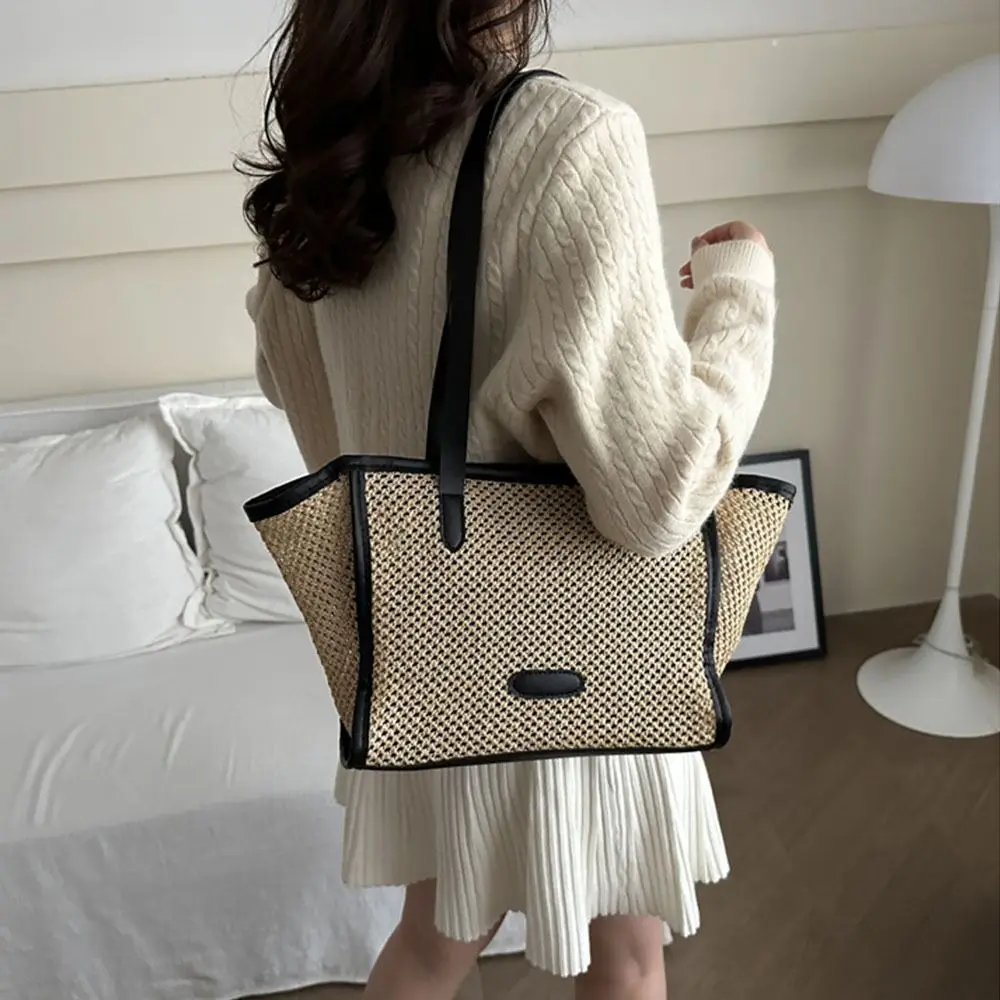 Trendy Summer Weave Straw Bag Boho Leisure Straw Shoulder Bag Casual Beach Tote Bag for Women
Trendy Summer Weave Straw Bag Boho Leisure Straw Shoulder Bag Casual Beach Tote Bag for Women