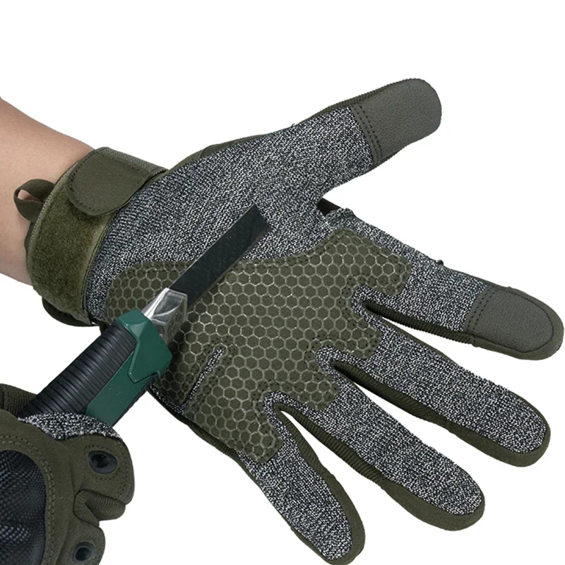 Sale Touch Screen Protective Full Finger Stab-proof Cut Proof Gloves with Thick Lining Tactical Gear Hunting Accessories
Sale Touch Screen Protective Full Finger Stab-proof Cut Proof Gloves with Thick Lining Tactical Gear Hunting Accessories