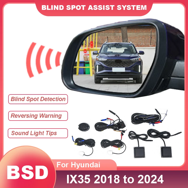 Автомобильная система обнаружения слепых зон BSD BSA BSM, помощь при изменении полосы движения, реверсивный радар для автомобиля для Hyundai IX35 2018-2024, автомобильная сигнализация
Автомобильная система обнаружения слепых зон BSD BSA BSM, помощь при изменении полосы движения, реверсивный радар для автомобиля для Hyundai IX35 2018-2024, автомобильная сигнализация