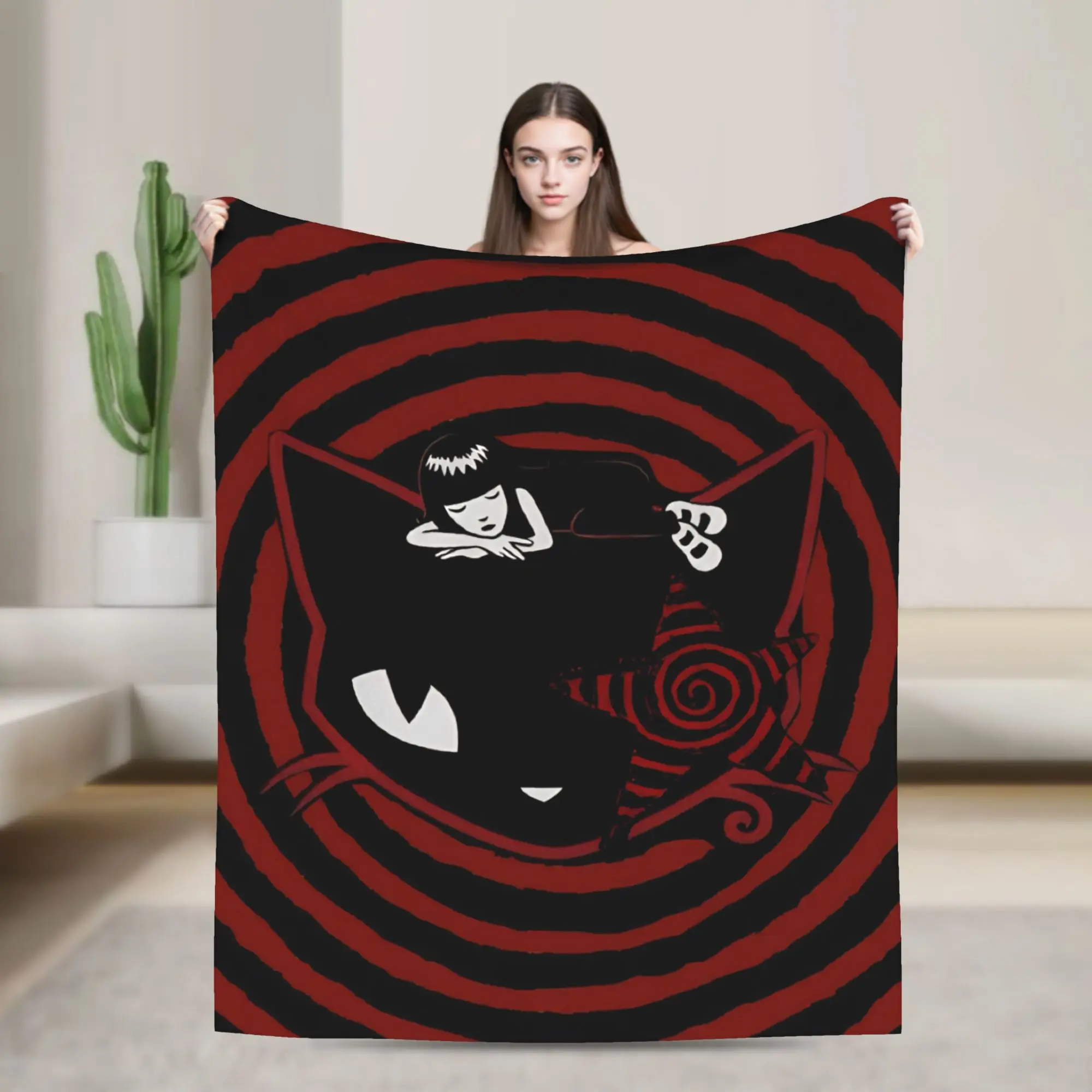 E-Emily the Strange Comics Fleece Blankets Awesome Throw Blankets for Home Hotel Sofa 200x150cm Rug Piece,
E-Emily the Strange Comics Fleece Blankets Awesome Throw Blankets for Home Hotel Sofa 200x150cm Rug Piece,